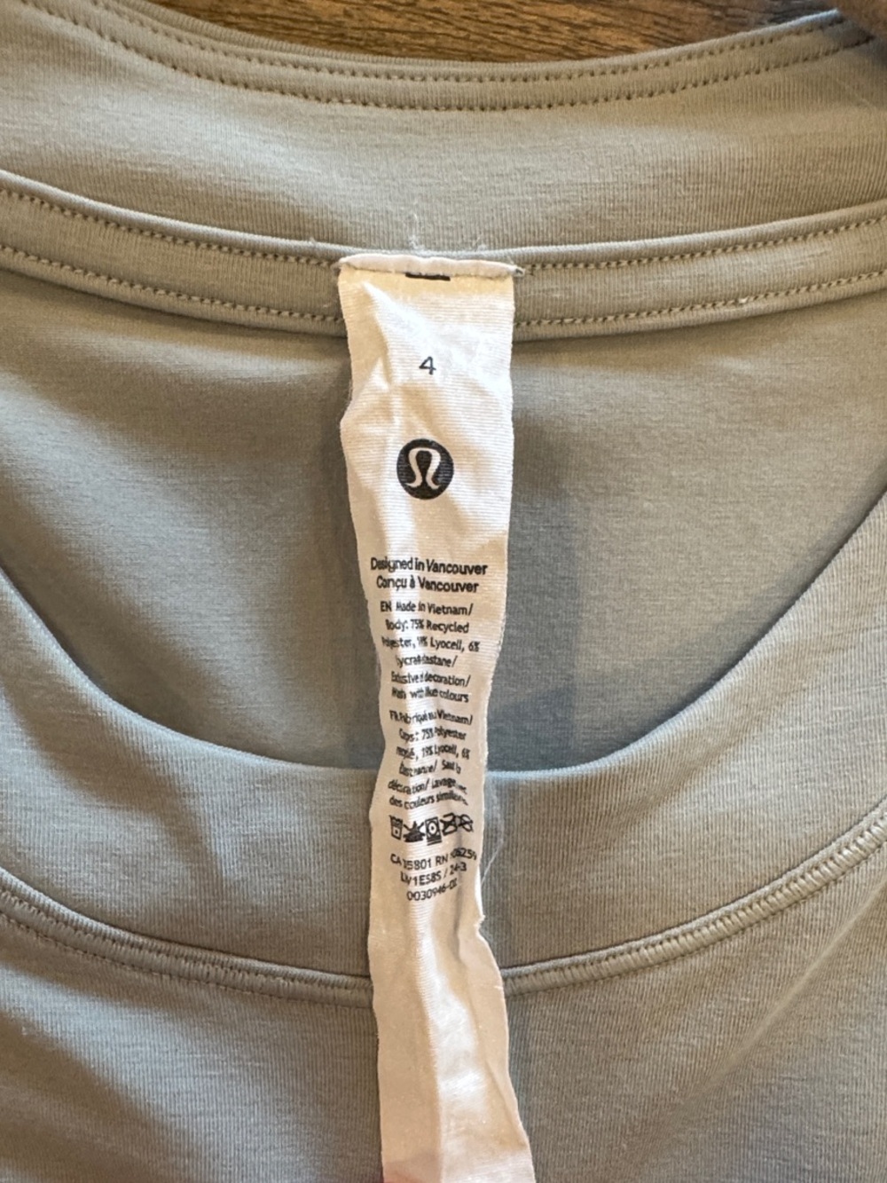 Lululemon Jersey Training Tank in Jade Grey | size 4 - Picture 3 of 5